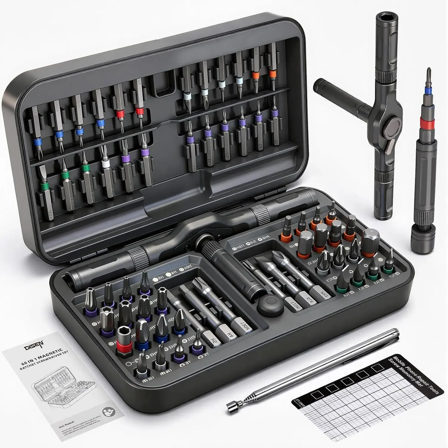 Electronics Repair Game - Set di cacciaviti a cricchetto 68