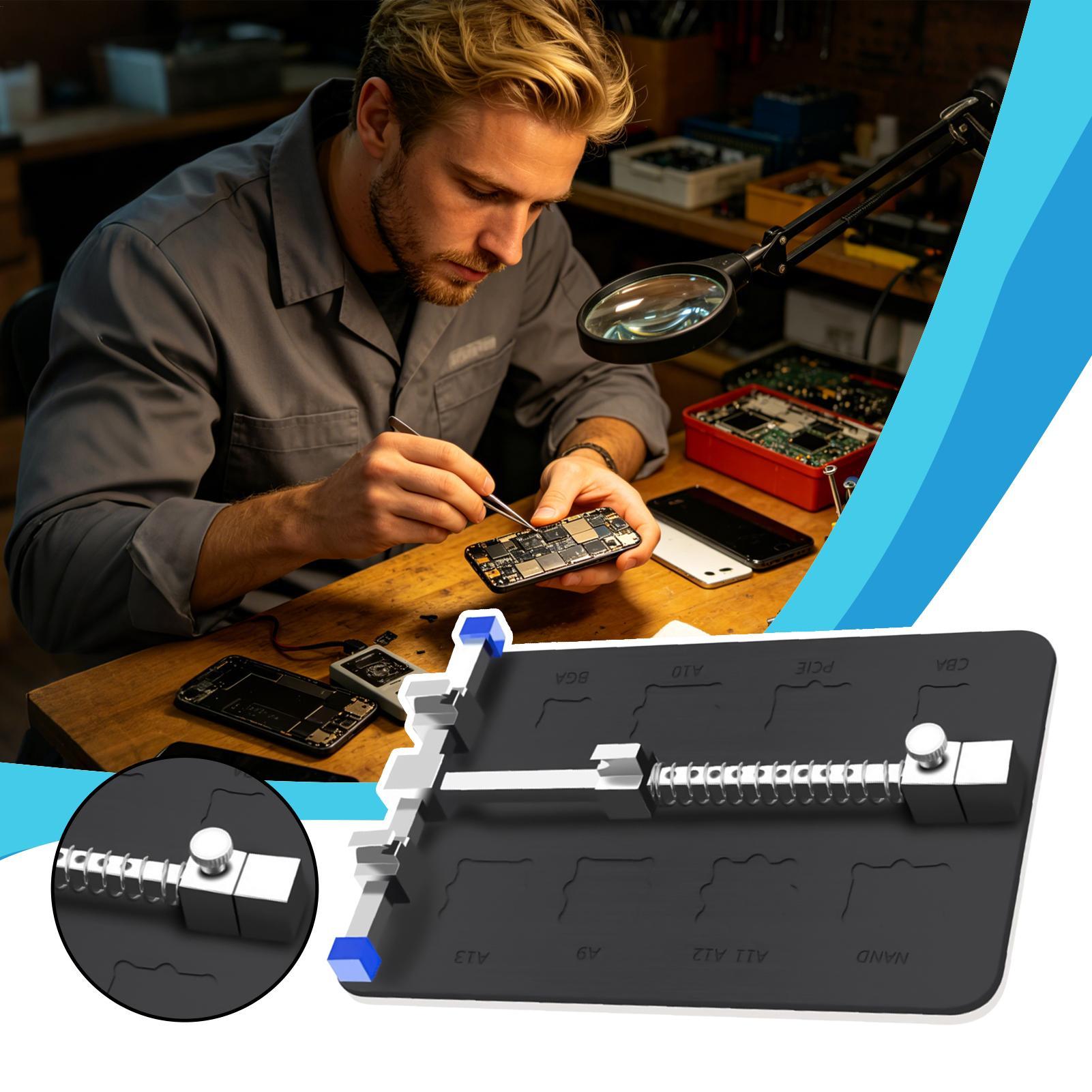 Electronics Repair For Beginners - Supporto per Scheda PCB Regolabile, Morsetto