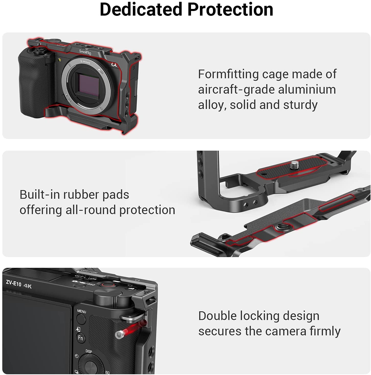 SmallRig per Sony ZVE10 gabbia - Sony Camera A6400 recensione e prezzo